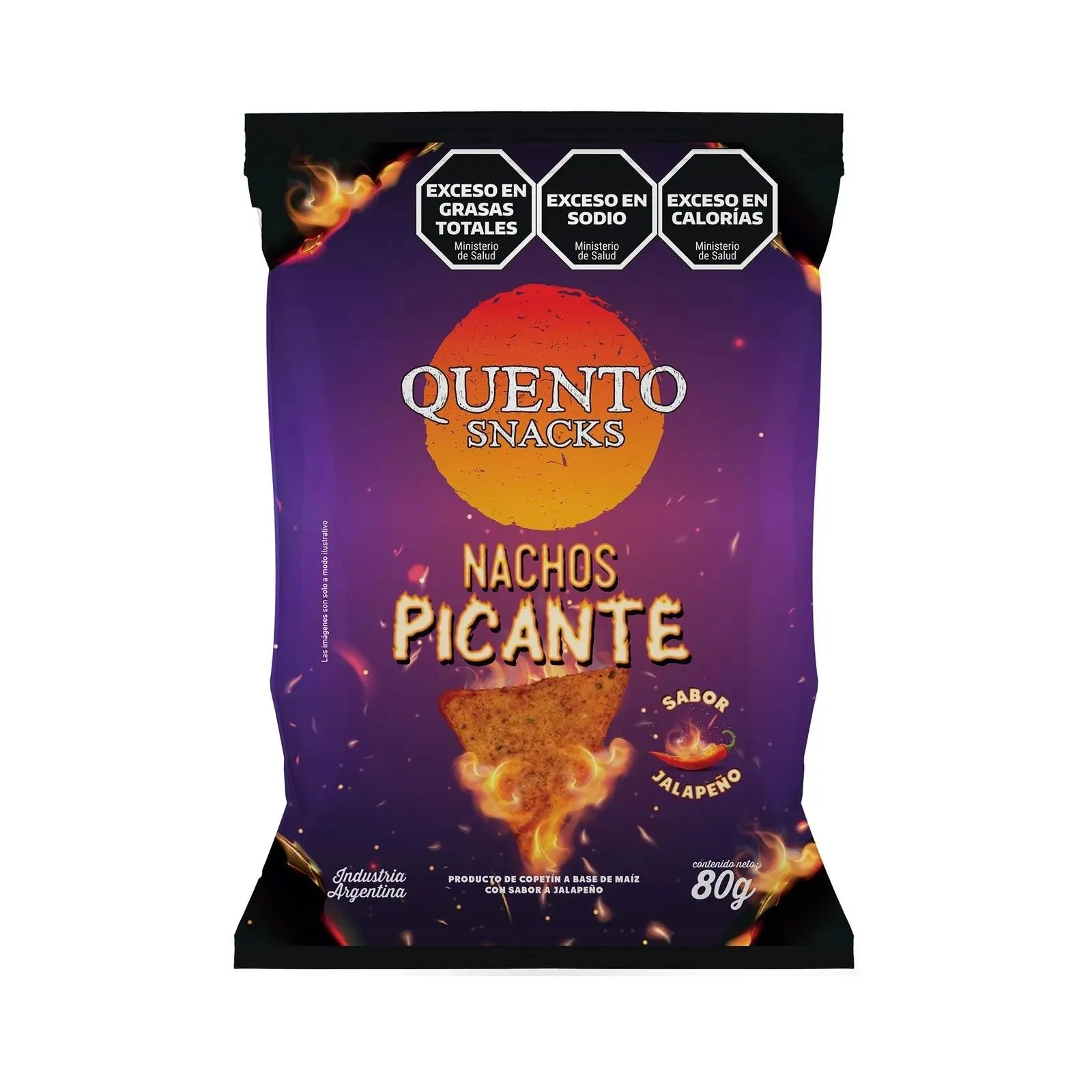 QUENTO NACHO PICANTE 70G